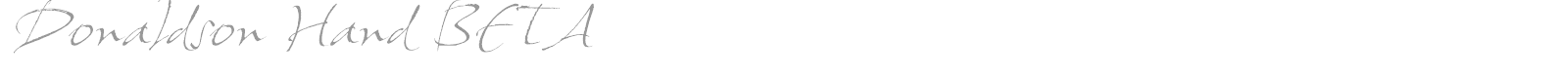 Donaldson Hand BETA font preview